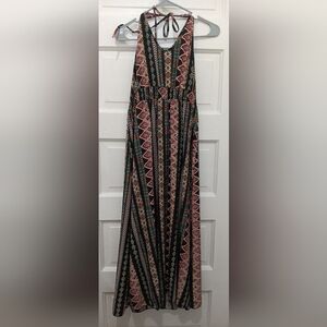 Patterned Maxi Skirt